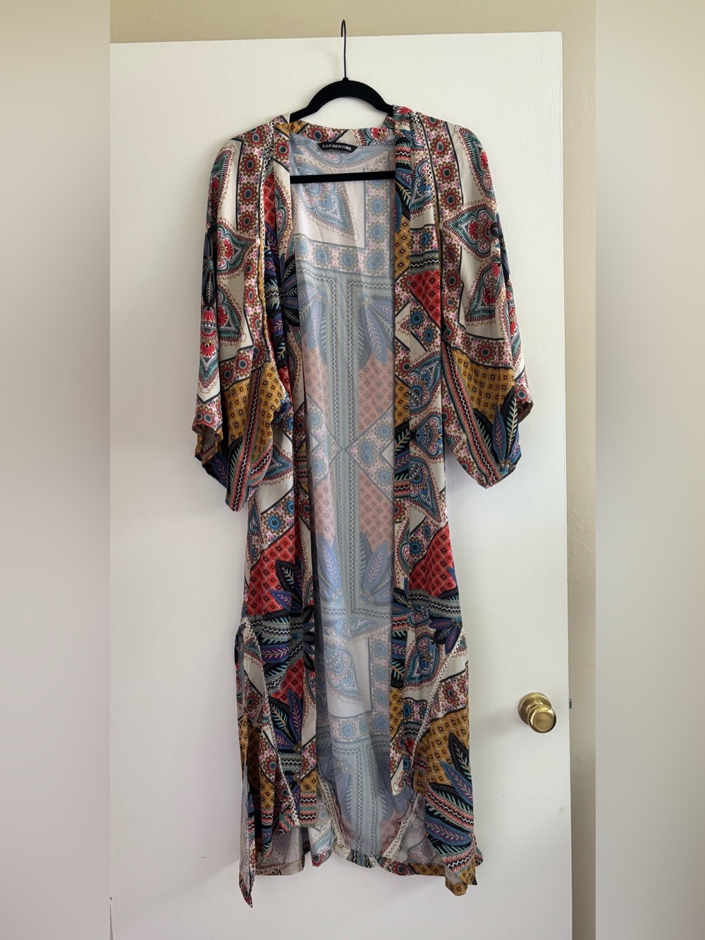 Patchwork Paisley Maxi Kimono